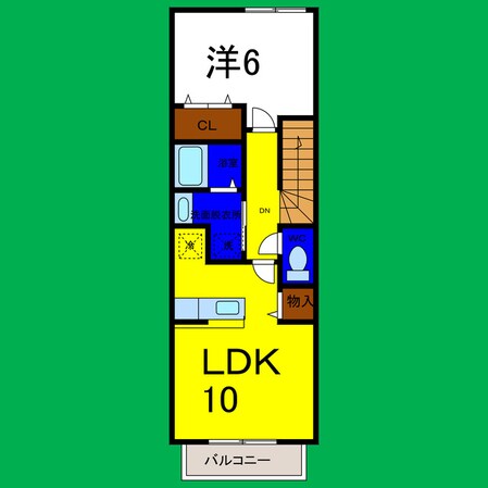 ソレイユ北島ⅡＣの物件間取画像